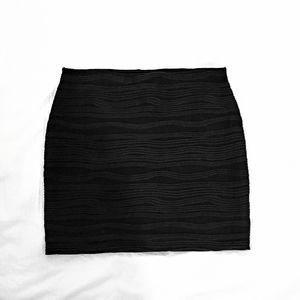 Black Mini Pencil Skirt Stretchy